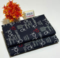 Womens Printed Polo Cotton Suit Balck 2Pcs