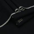 UNSTICHED KHADDAR SUIT BLACK WINTER PAKISTAN
