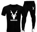 Men Dri Fit Markhor Printed Track Suit Black